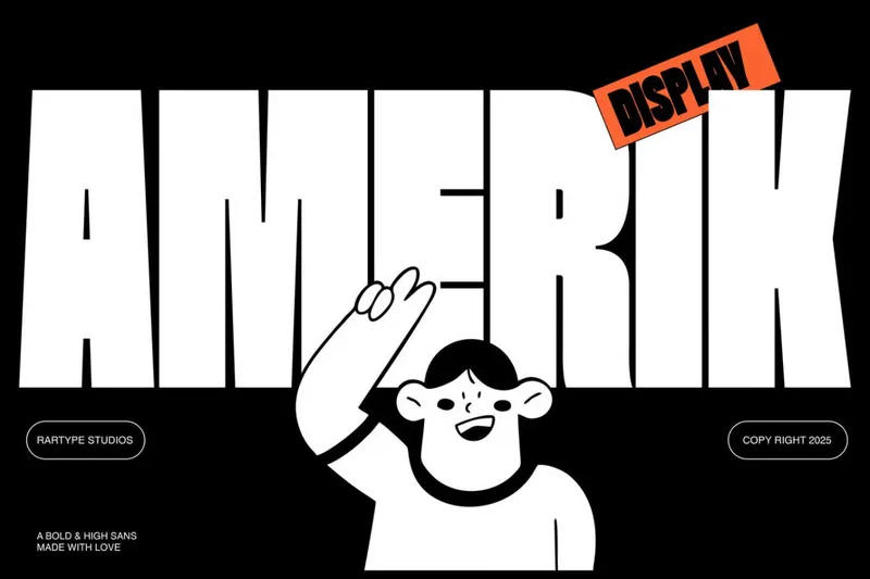 Amerik dispay font