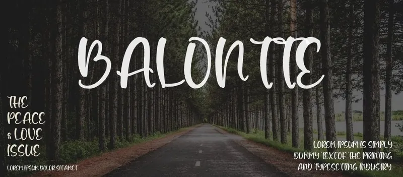 Balontte font