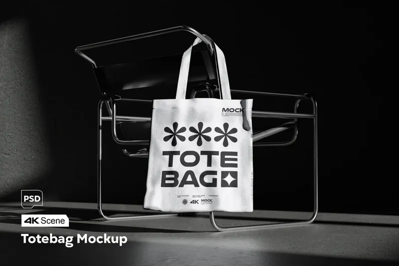 Blank totebag mock up