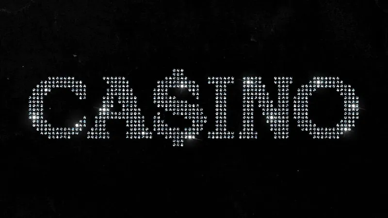 Casino diamond text effect