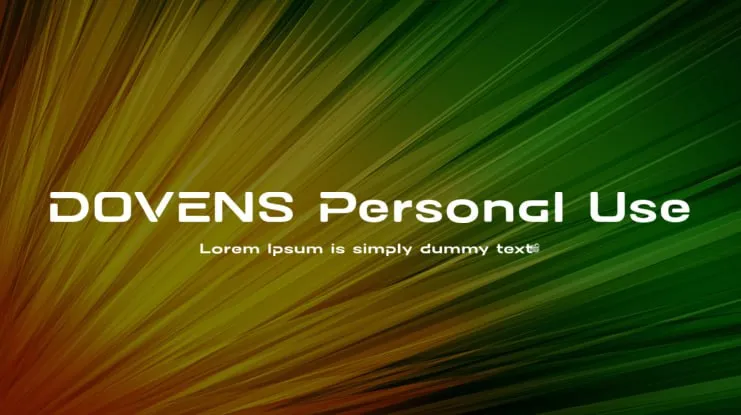 Dovens font