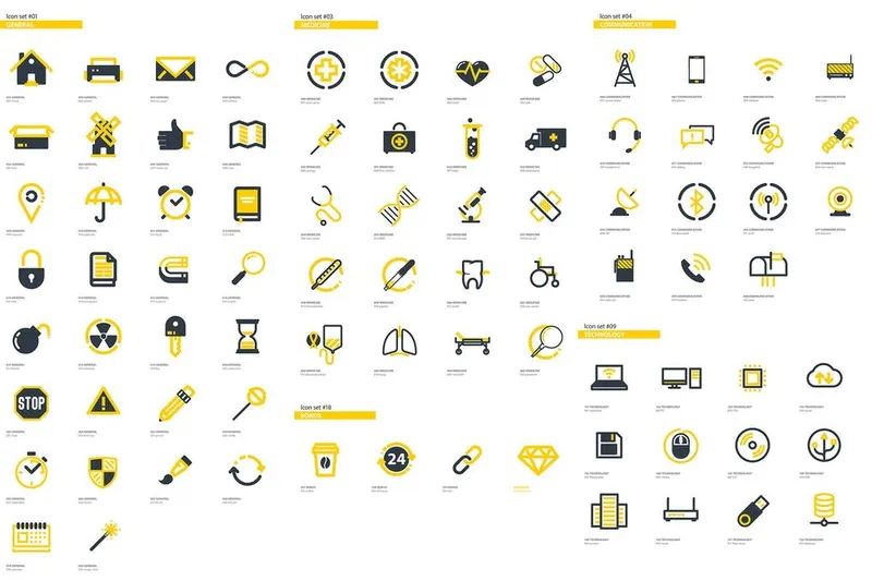 Free 300+ flat icons bundle