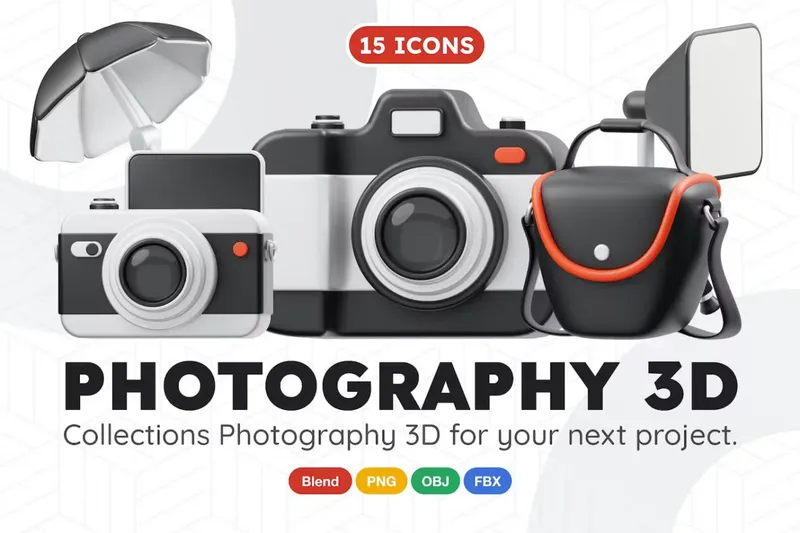 Free 3d icons photography