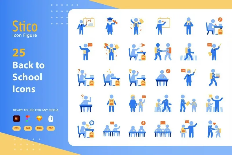Free character icons set