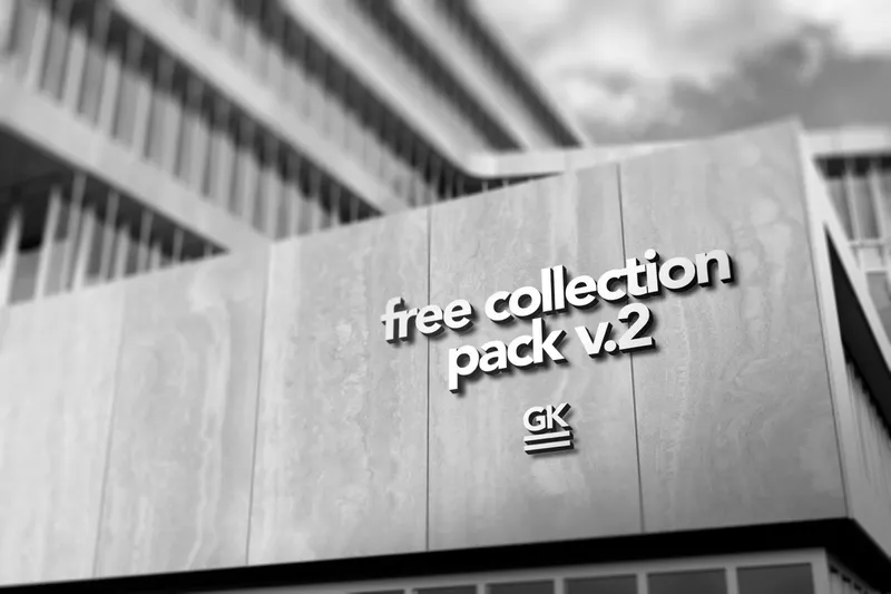 Free concrete wall mockk up pack