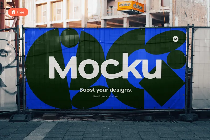 Free construction billboard
