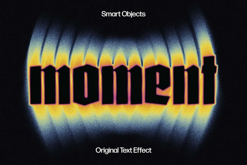 Free dynamic blur text effect