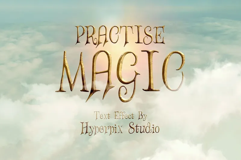 Free fantasy concept for text effect