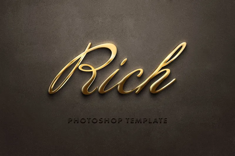 Free gold and silver text effect