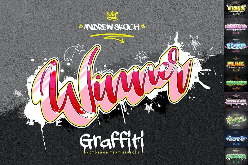 Free grafitti text effect
