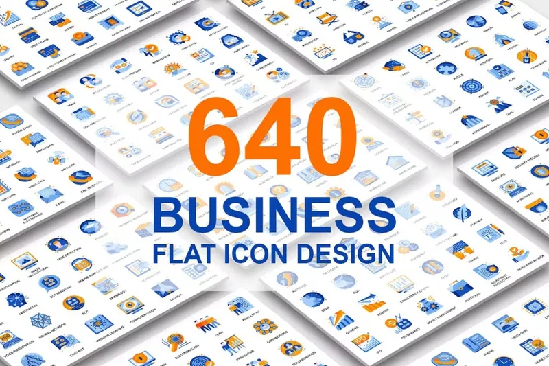 Free mega business icons collection