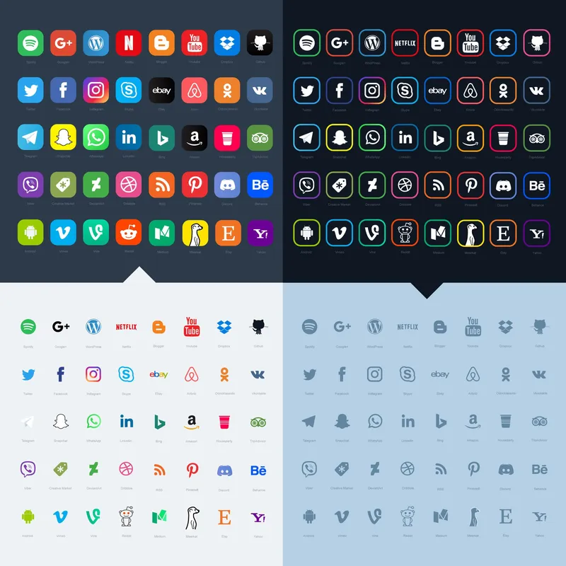 Free social media icons bundle