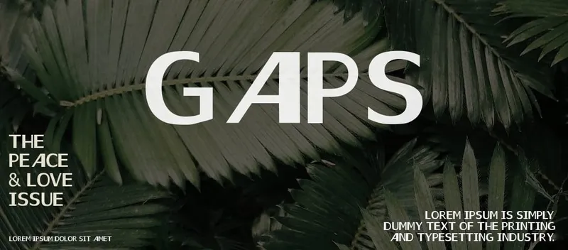 Gaps font