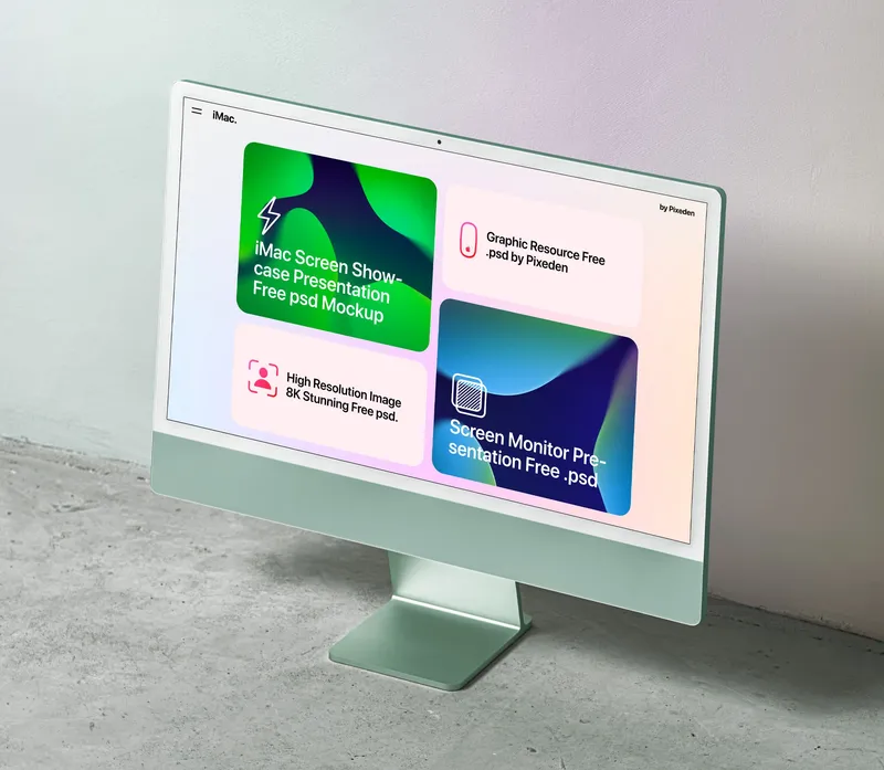 i mac screen mockup