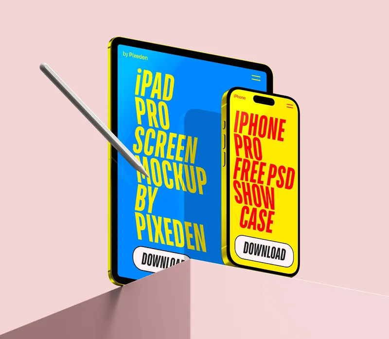 Ipad and iphone mockup
