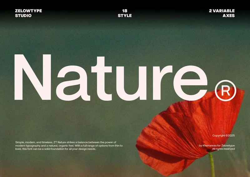 Nature font