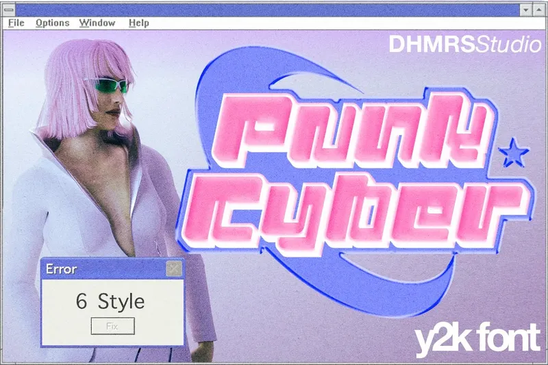 Punk cyber font