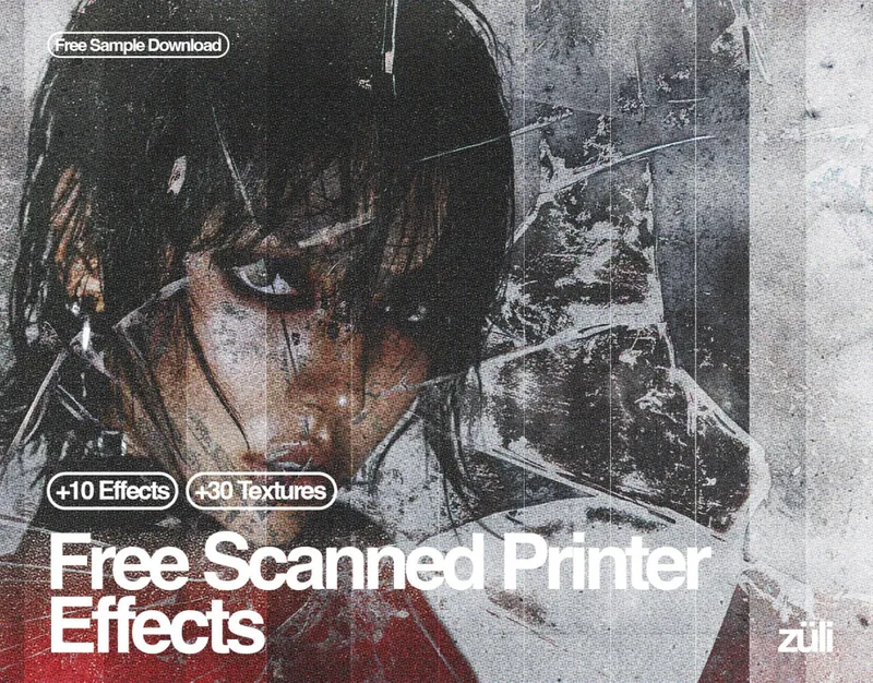 Scanned print ffect