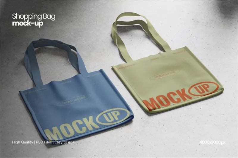 Shopping bag mock up