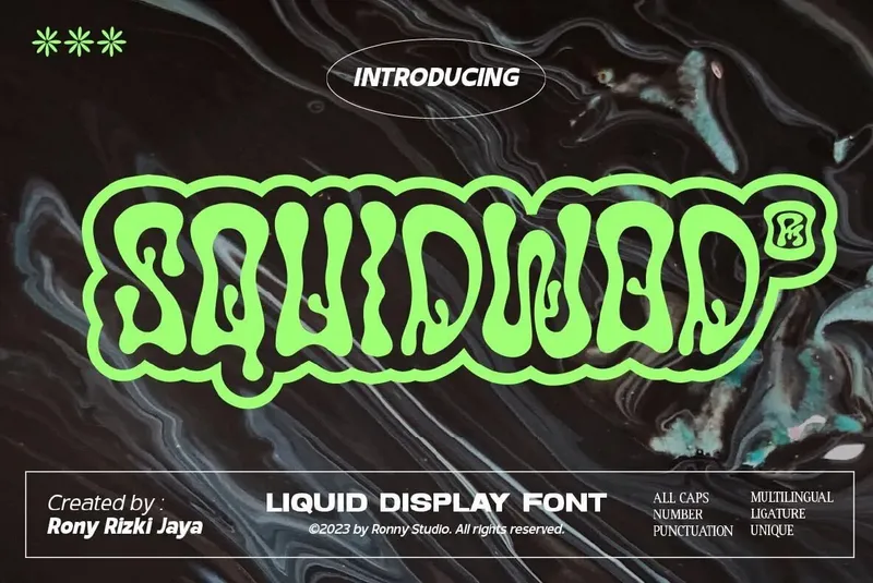 Squidwod font